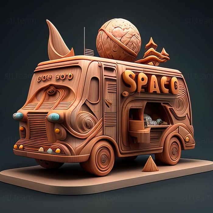 3D model Space Food Truck game (STL)